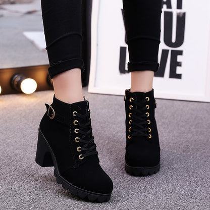 Cross Strappy Martin Booties