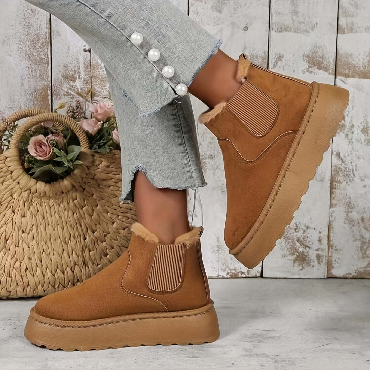 Thick-Soled Winter Snow Boots