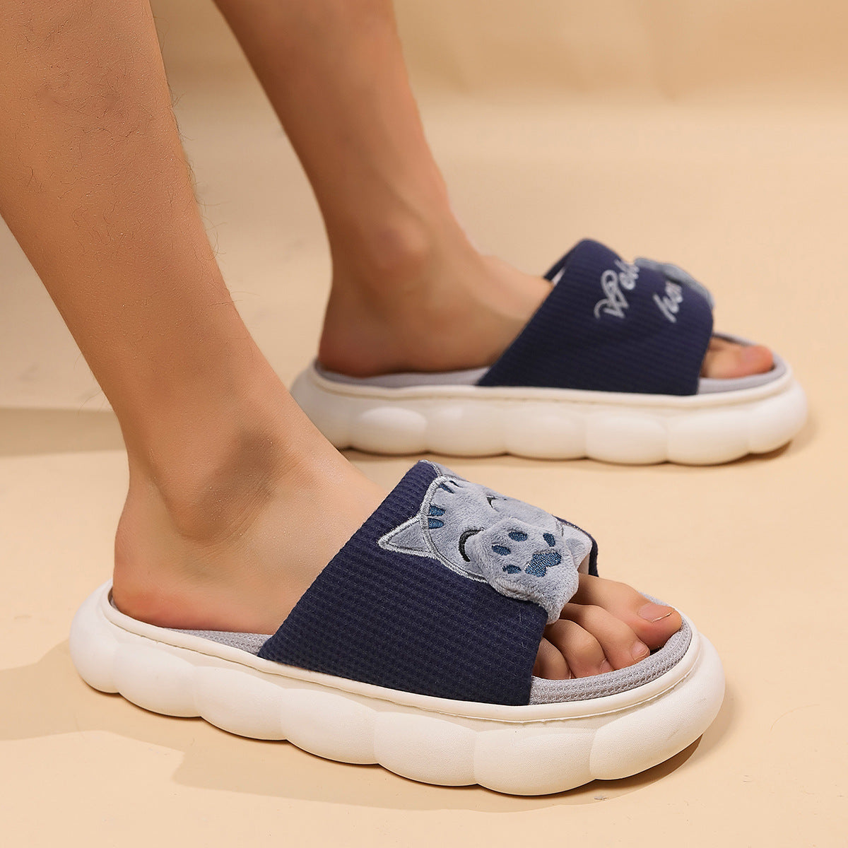 Cute Cartoon Kitten Slippers