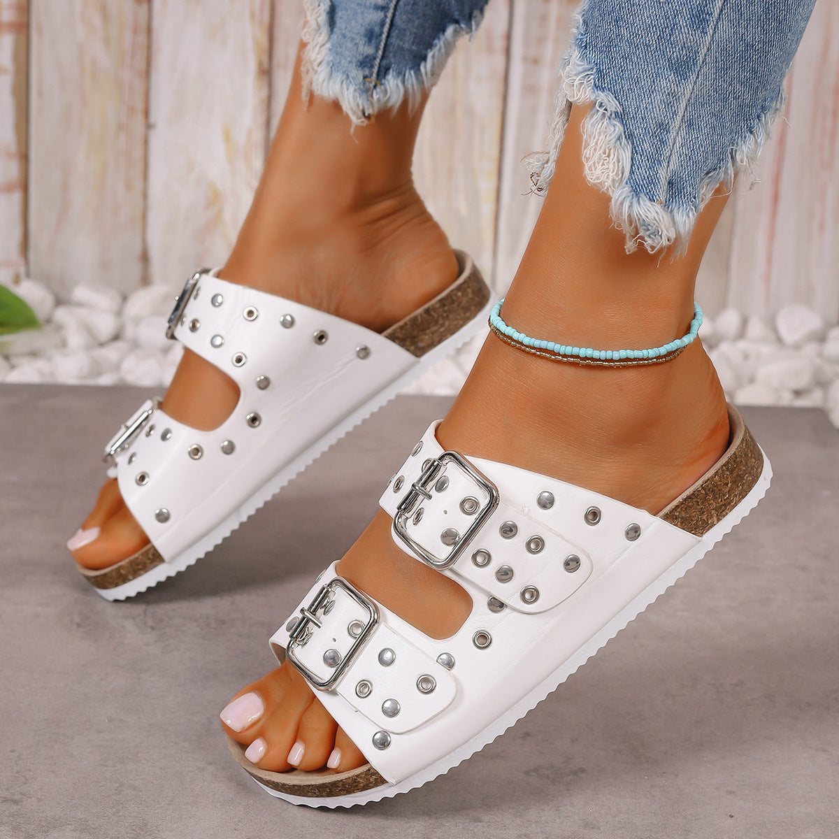 Thick-soled Buckle Sandals