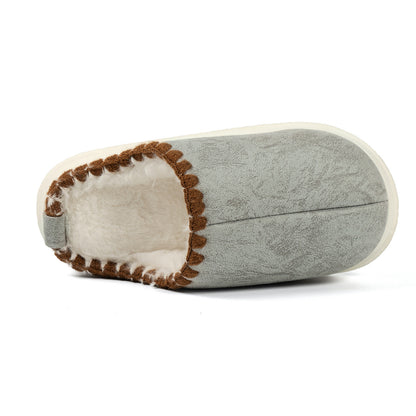 Cozy Sewing-Side Plush Slippers