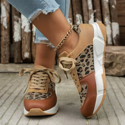 Camouflage Lace-up Sneakers