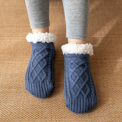Knitted Plush Non-Slip Floor Socks