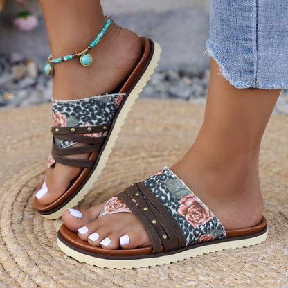 Plus Size Colorful Flip-Flops