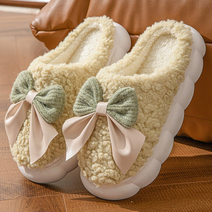 Thick Bottom Plush Slippers