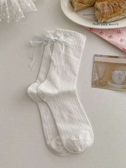RibbonLace Ballet Socks