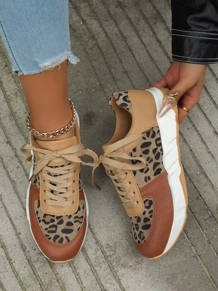 Camouflage Lace-up Sneakers