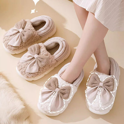 Big Bow Platform Slippers