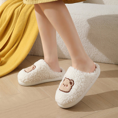 Cartoon Bear Winter Slippers