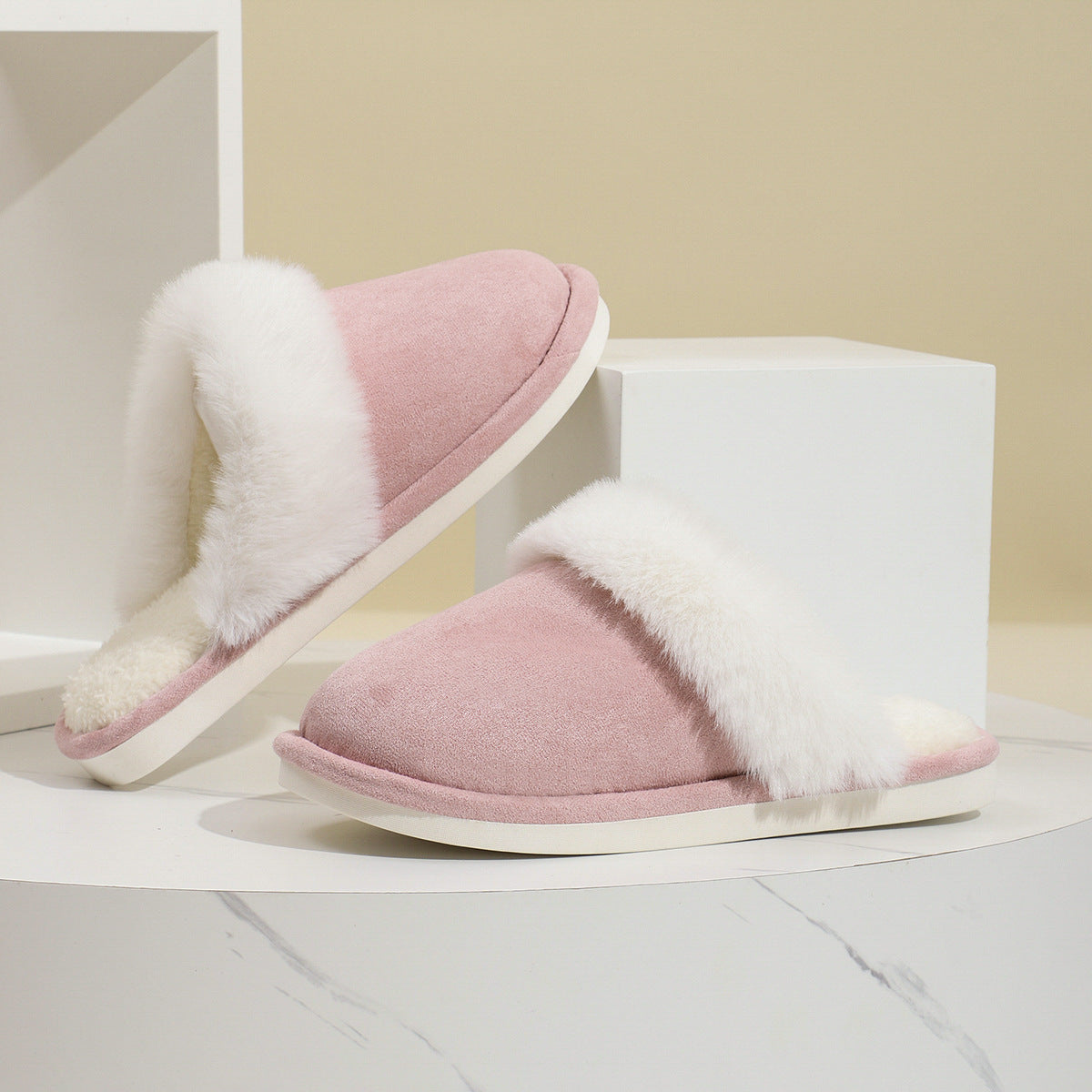 Warm Plush Indoor Slippers