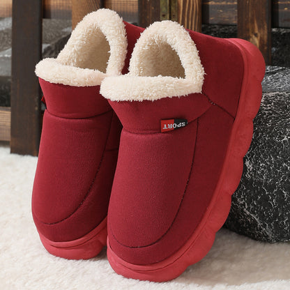 Plush Suede Winter House Shoes