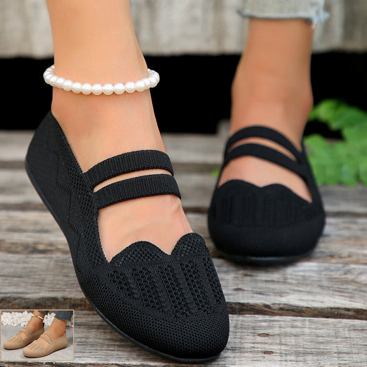 Mesh Slip-on Knit Shoes