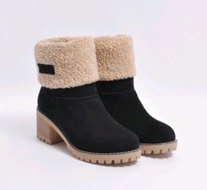 Thick Heel Snow Boots