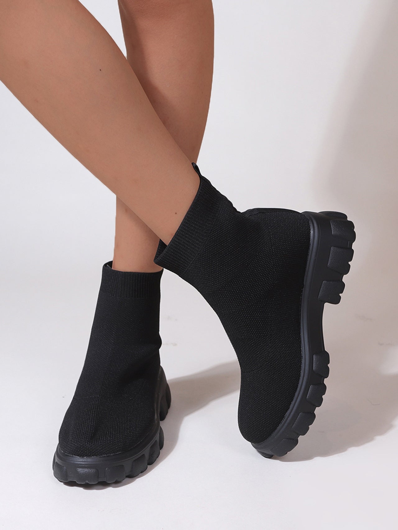 Platform Mesh Booties