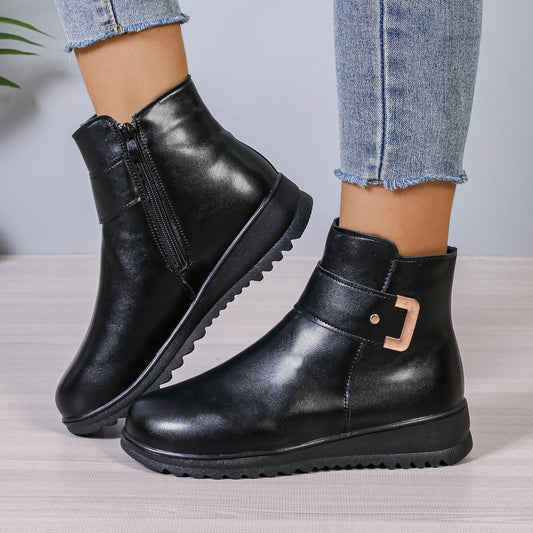 Fleece Ankle Boots