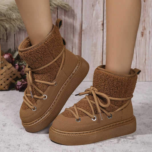 Lace-Up Winter Snow Boots