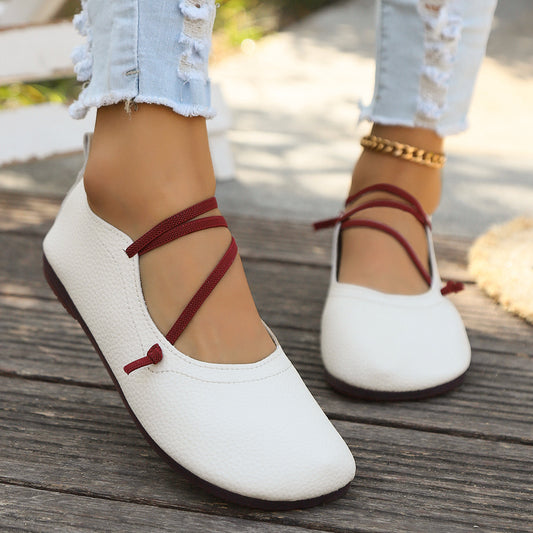 Square Toe Casual Flats