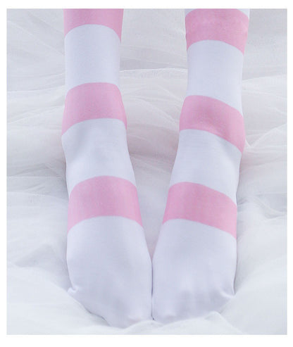 PawStripe JK Overknee Socks