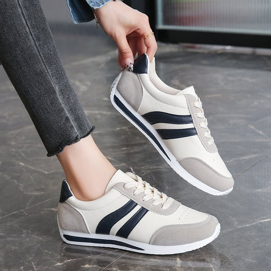 Lace-Up Soft-Bottom Sneakers