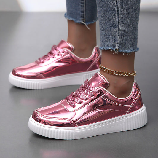 Thick-Soled Sequin Sneakers