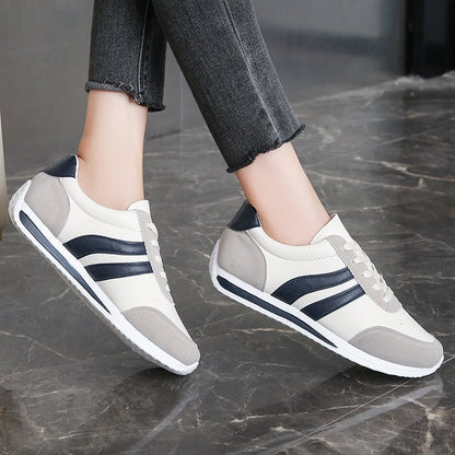 Lace-Up Soft-Bottom Sneakers