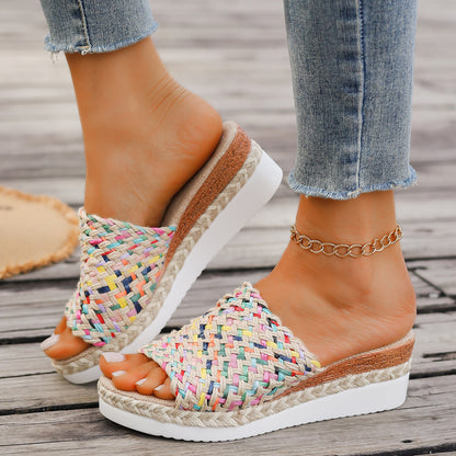 Thick-Soled Fish Mouth Slippers
