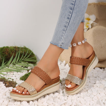 Plus Size Wedge Sandals