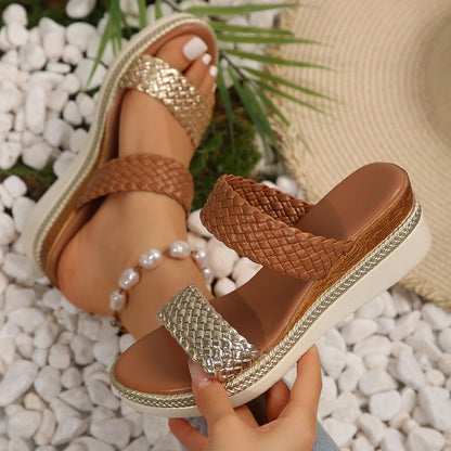 Plus Size Wedge Sandals