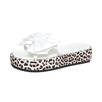 Leopard Print Beach Slippers