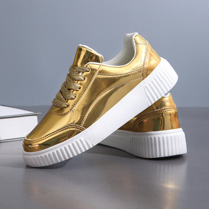 Thick-Soled Sequin Sneakers