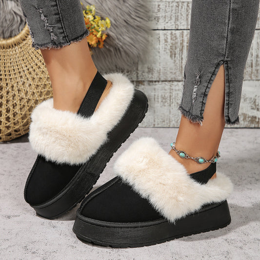 Plush Back-Heel Slippers