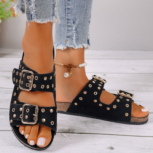 Thick-soled Buckle Sandals