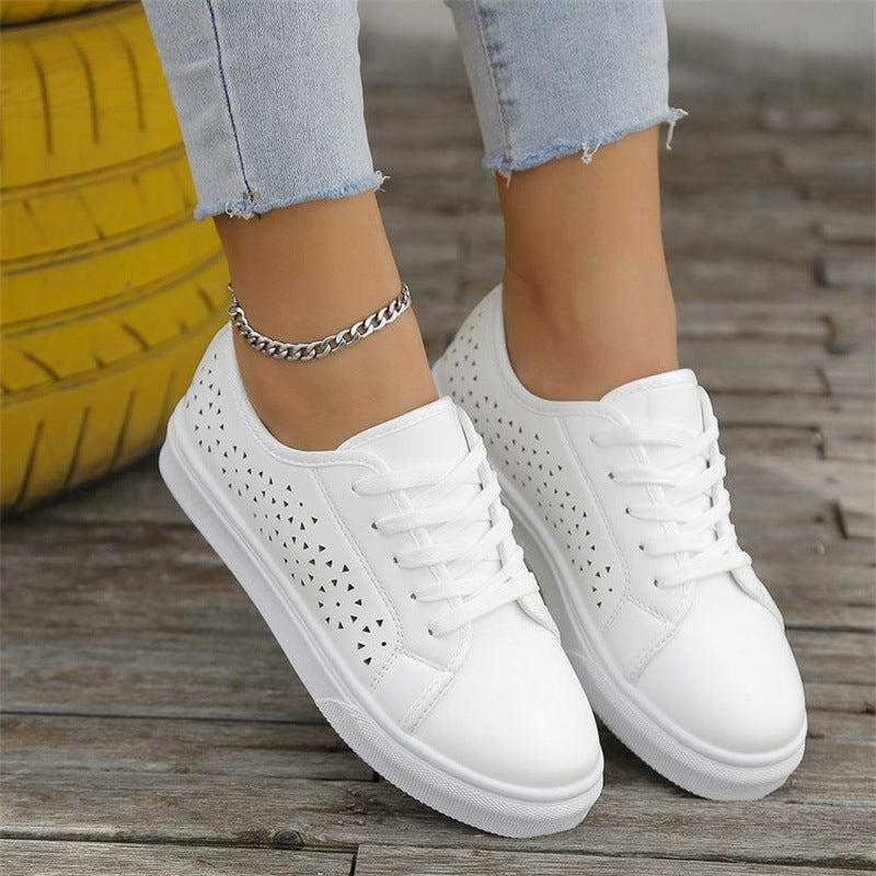 Hollow Strap Flat Shoes