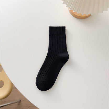 Thick Cotton Pink Bunching Socks
