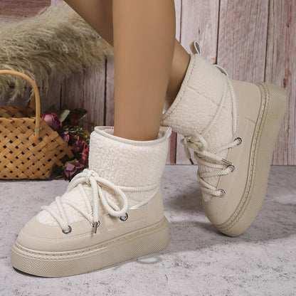 Lace-Up Winter Snow Boots