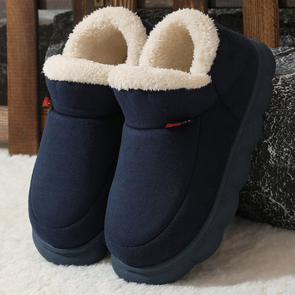 Plush Suede Winter House Shoes
