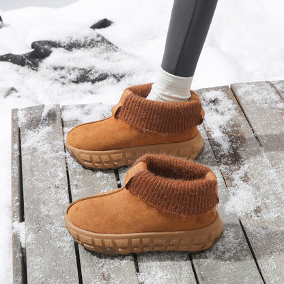 Anti-Slip Suede Snow Boots