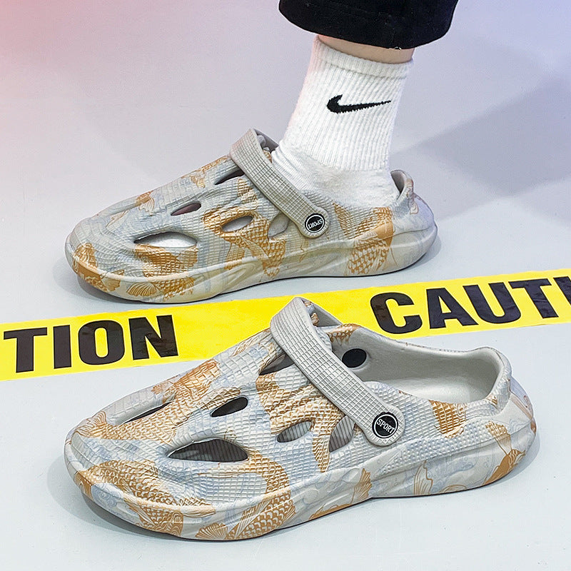 Camouflage Toe Cap Beach Sandals