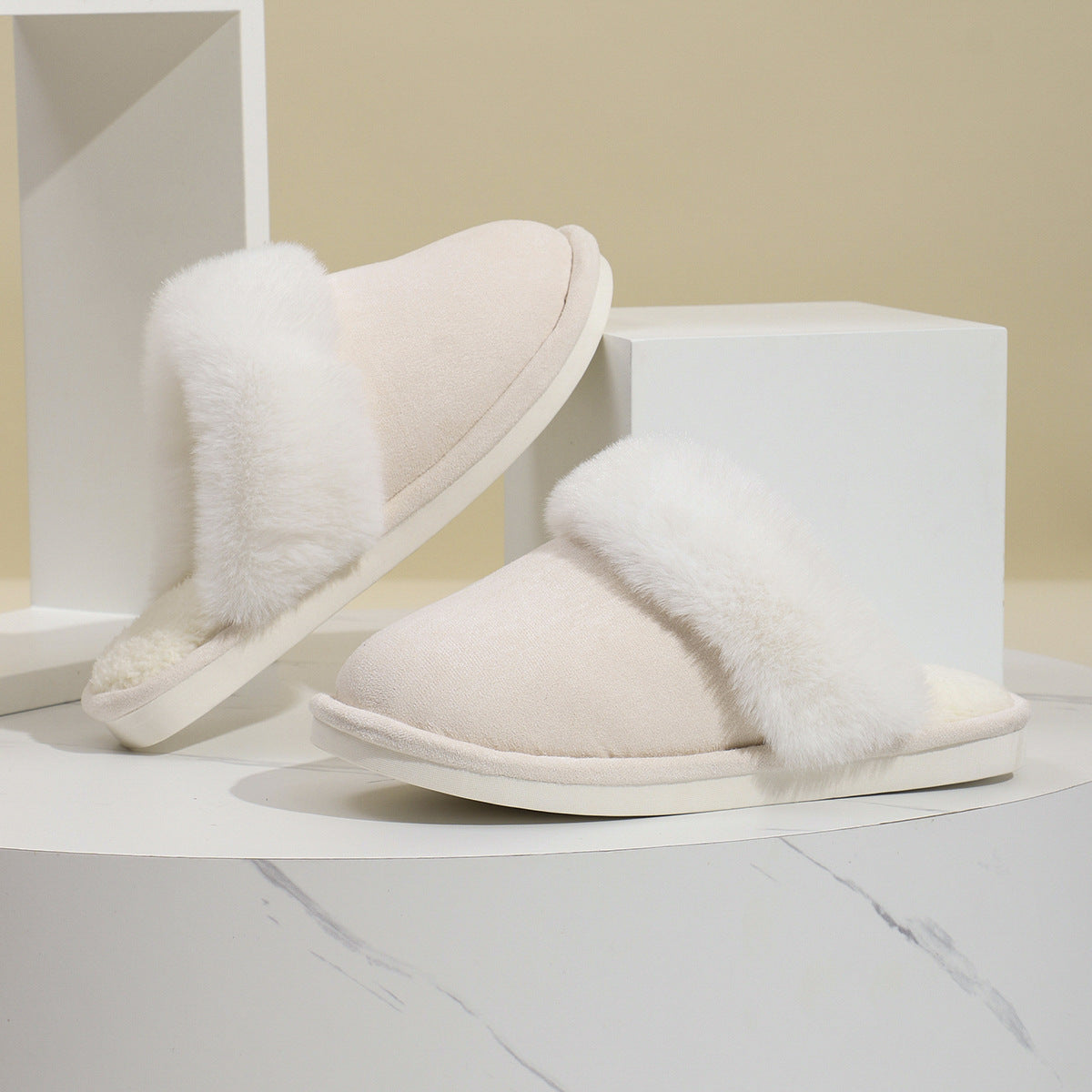 Warm Plush Indoor Slippers