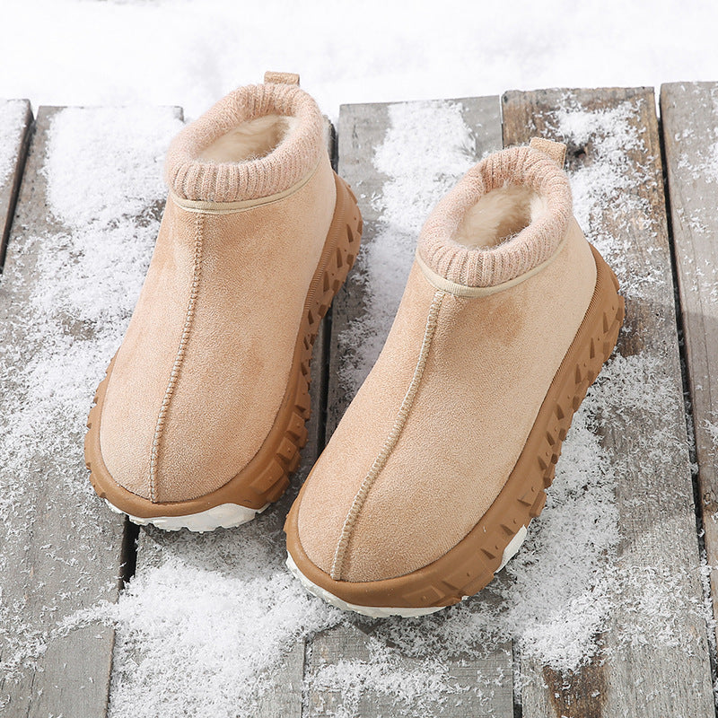 Anti-Slip Suede Snow Boots