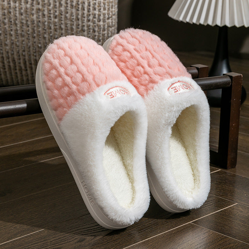 Color Matching Cotton Slippers