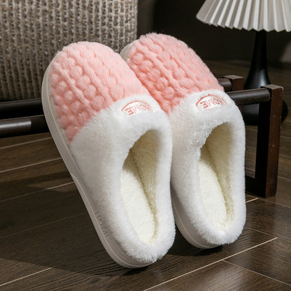Color Matching Cotton Slippers