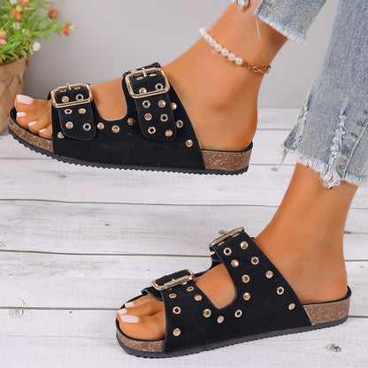 Thick-soled Buckle Sandals