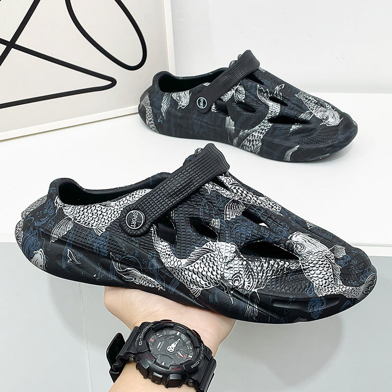 Camouflage Toe Cap Beach Sandals