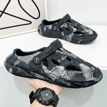 Camouflage Toe Cap Beach Sandals