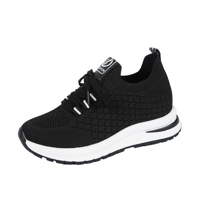 Plus Size Platform Mesh Sneakers
