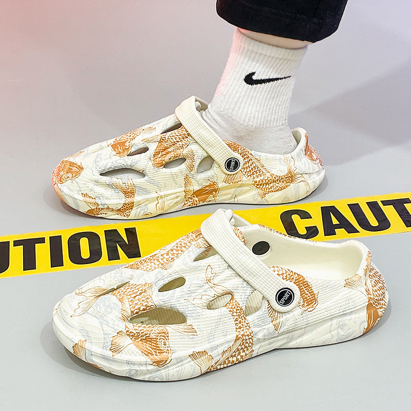Camouflage Toe Cap Beach Sandals