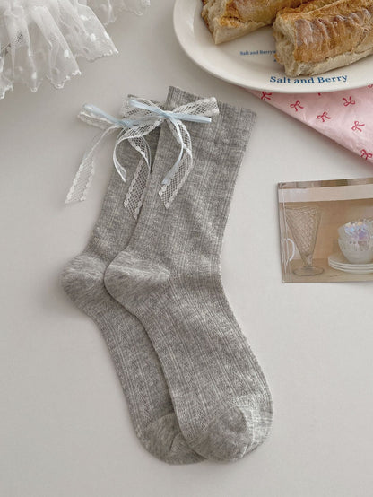 RibbonLace Ballet Socks