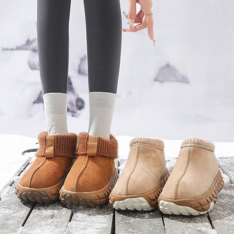 Anti-Slip Suede Snow Boots