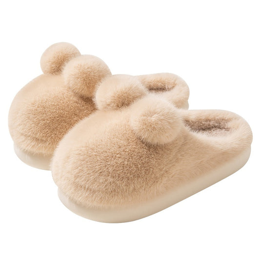 Cute Rabbit Velvet Anti-slip Slippers